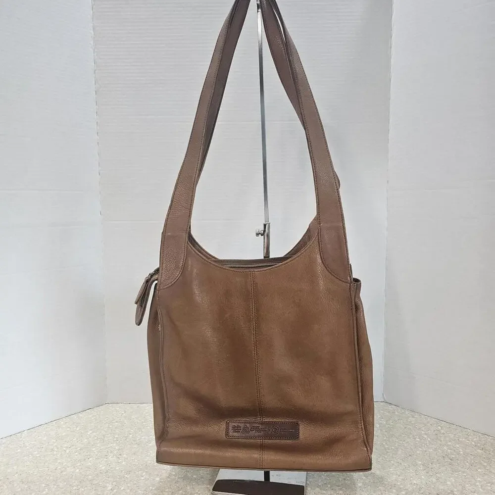 Fossil 75082 Brown Leather Crossbody Purse Bag Multi Organizer Zipper & Snap - Picture 3 of 14